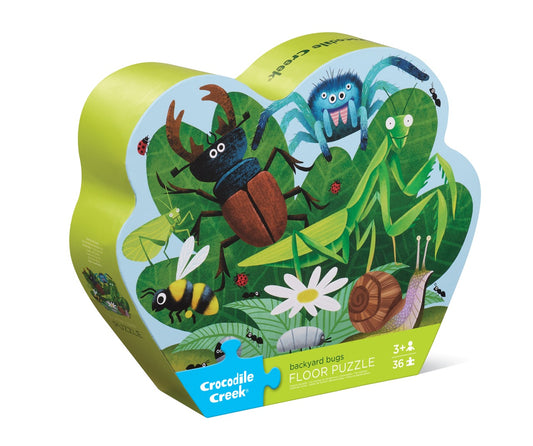 36 pc Shaped Box Puzzle/ Backyard Bugs