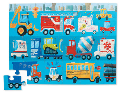 36-pc Puzzle/Vehicles