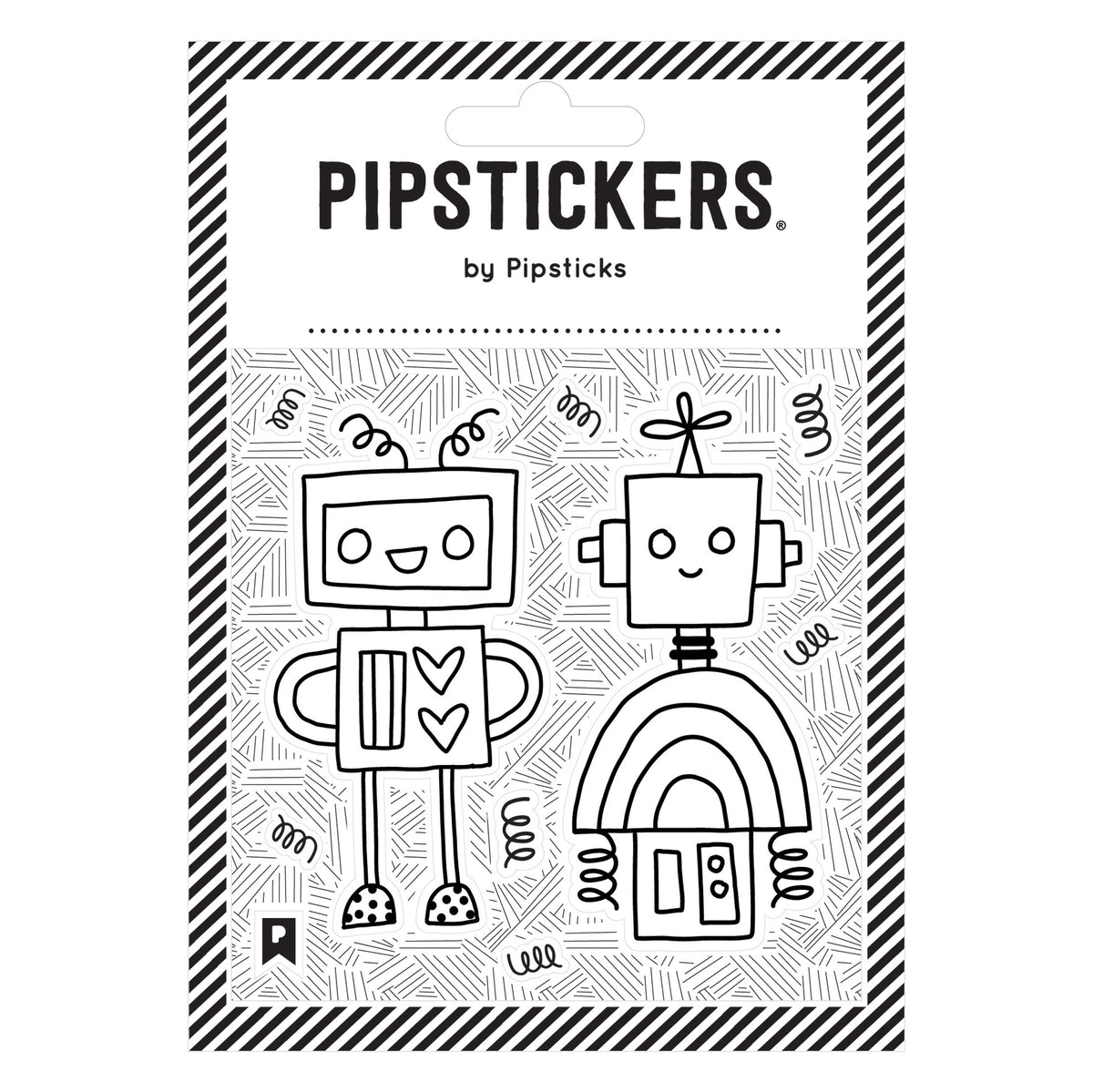 Color-in Robots - Stickers
