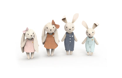 Rabbit Family of 4 Characters